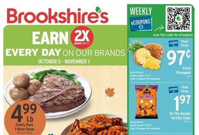 Brookshires (AR, LA, TX) Weekly Ad Flyer Specials October 5 to October 11, 2022