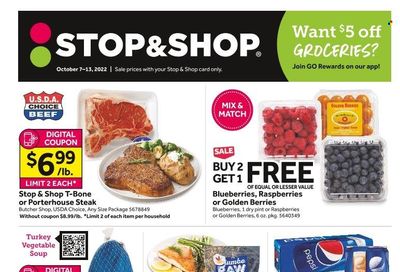 Stop & Shop (NJ) Weekly Ad Flyer Specials October 7 to October 13, 2022