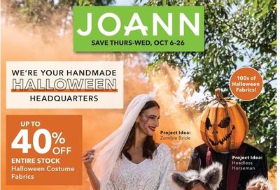 JOANN Weekly Ad Flyer Specials October 6 to October 26, 2022