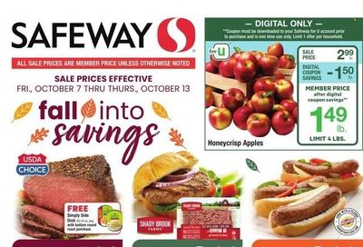 Safeway (MD, VA) Weekly Ad Flyer Specials October 7 to October 13, 2022