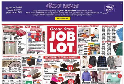 Ocean State Job Lot (CT, MA, ME, NH, NJ, NY, RI, VT) Weekly Ad Flyer Specials October 6 to October 12, 2022