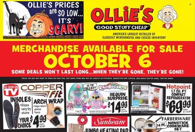 Ollie's Bargain Outlet Weekly Ad Flyer Specials October 6 to October 12, 2022