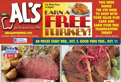 Al's Supermarket (IN) Weekly Ad Flyer Specials October 5 to October 11, 2022