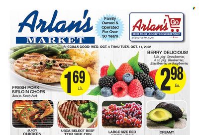 Arlan's Market (TX) Weekly Ad Flyer Specials October 5 to October 11, 2022