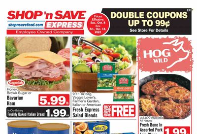 Shop ‘n Save Express (MD, PA, WV) Weekly Ad Flyer Specials October 8 to October 14, 2022