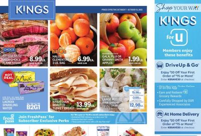 Kings Food Markets (CT, NJ, NY) Weekly Ad Flyer Specials October 7 to October 13, 2022