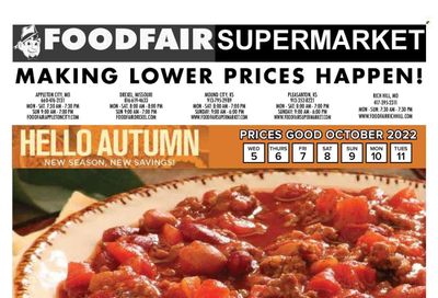 Food Fair Supermarket (CA, KS, MO) Weekly Ad Flyer Specials October 5 to October 11, 2022