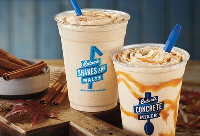 The Salted Caramel Pumpkin Concrete Mixer and Pumpkin Spice Shake are Now Available at Culver’s
