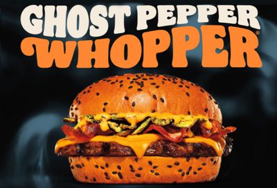 The New Hot ’n Spicy Ghost Pepper Whopper Premiers at Burger King this Halloween