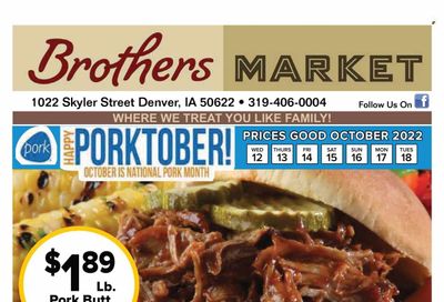 Brothers Market (IA, KS, MO) Weekly Ad Flyer Specials October 12 to October 18, 2022