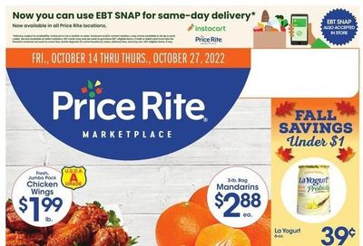 Price Rite (CT, MA, MD, NH, NJ, NY, PA, RI) Weekly Ad Flyer Specials October 14 to October 27, 2022