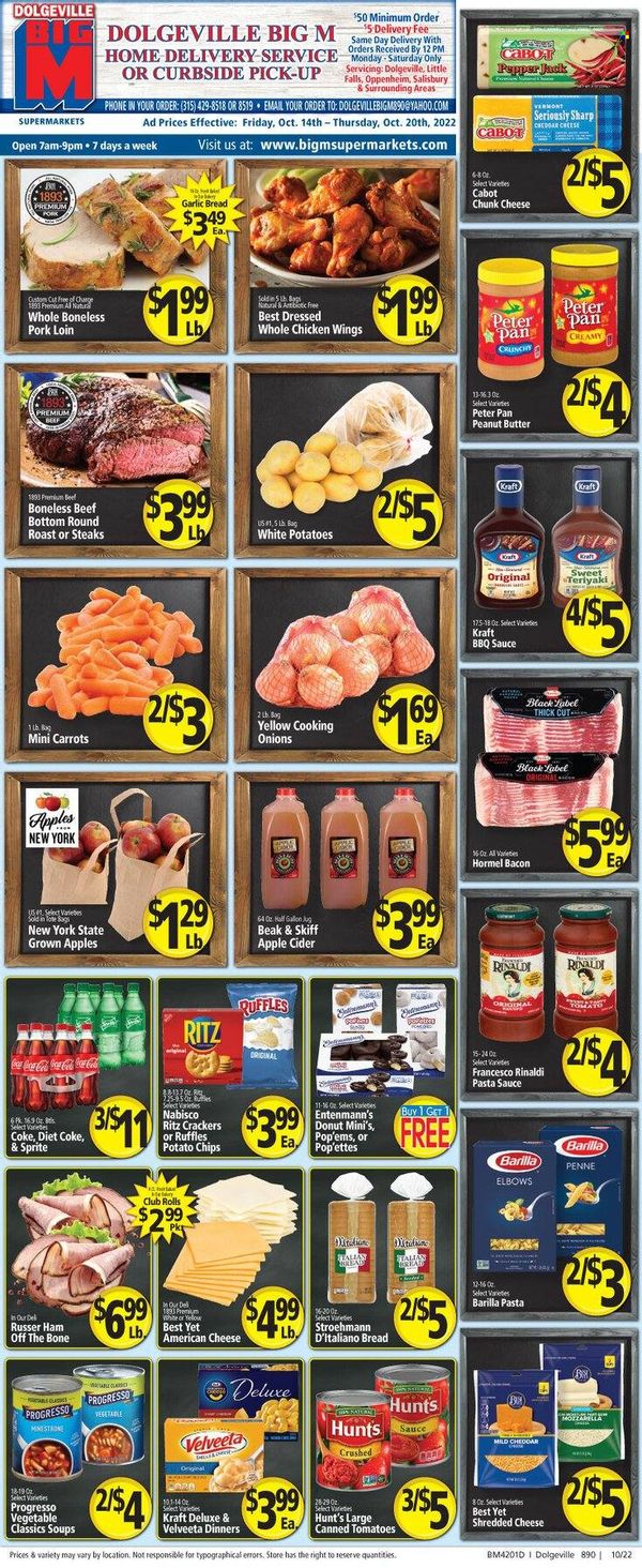 Big M (NY, PA) Weekly Ad Flyer Specials October 14 to October 20, 2022