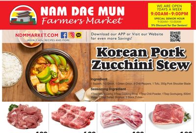 Nam Dae Mun Farmers Market (GA) Weekly Ad Flyer Specials October 14 to October 20, 2022