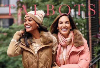 Talbots Weekly Ad Flyer Specials November 1 to November 30, 2022
