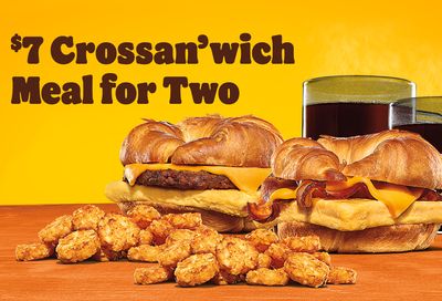 Save with the $7 Croissan’wich Meal for Two Through Your Burger King Account Online and In-app