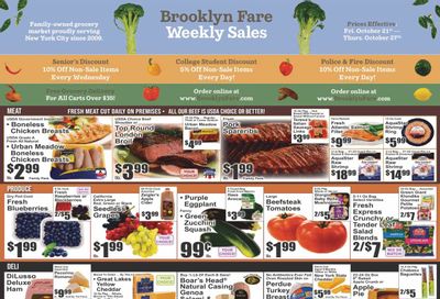 Brooklyn Fare (NY) Weekly Ad Flyer Specials October 21 to October 27, 2022