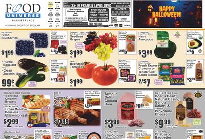 Food Universe (NY) Weekly Ad Flyer Specials October 21 to October 27, 2022