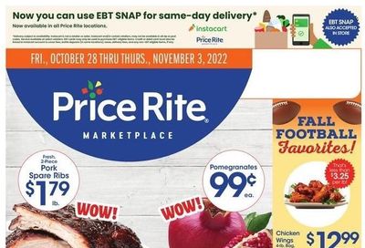 Price Rite (CT, MA, MD, NH, NJ, NY, PA, RI) Weekly Ad Flyer Specials October 28 to November 3, 2022