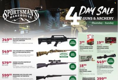 Sportsman's Warehouse Weekly Ad Flyer Specials October 27 to October 30, 2022