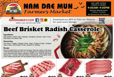 Nam Dae Mun Farmers Market (GA) Weekly Ad Flyer Specials October 28 to November 3, 2022