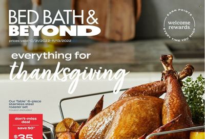 Bed Bath & Beyond Weekly Ad Flyer Specials October 31 to November 13, 2022