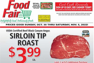 Food Fair Market (KY, OH, WV) Weekly Ad Flyer Specials October 30 to November 5, 2022