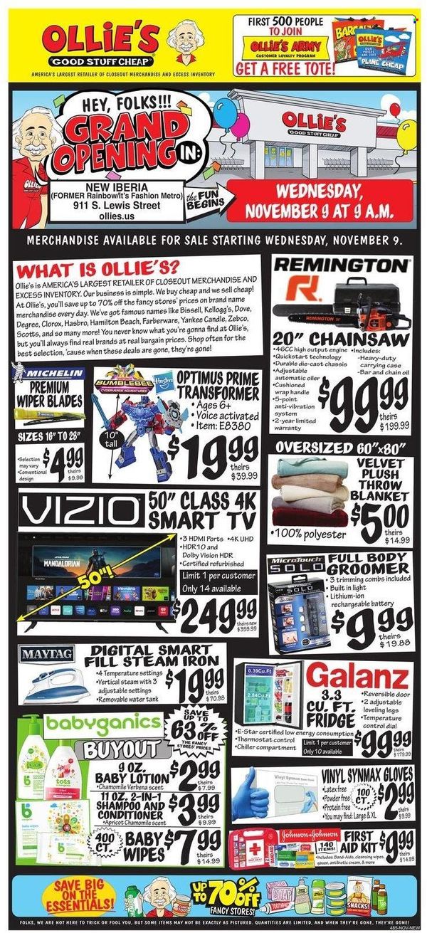 Ollie's Bargain Outlet (LA) Weekly Ad Flyer Specials November 9 to