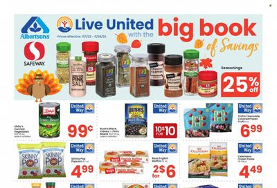 Albertsons (MT) Weekly Ad Flyer Specials November 1 to November 28, 2022