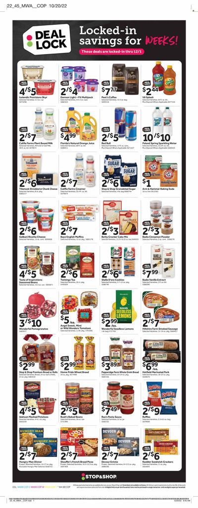 Stop & Shop (CT) Weekly Ad Flyer Specials November 4 to November 10, 2022