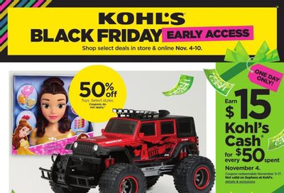 Kohl's Weekly Ad Flyer Specials November 4 to November 10, 2022