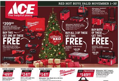 ACE Hardware Weekly Ad Flyer Specials November 1 to November 30, 2022