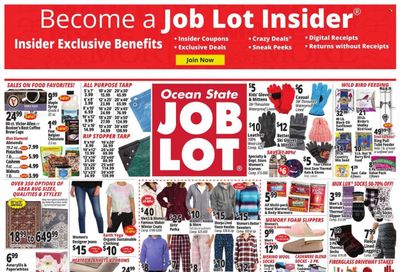Ocean State Job Lot (CT, MA, ME, NH, NJ, NY, RI, VT) Weekly Ad Flyer Specials November 3 to November 9, 2022