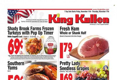 King Kullen (NY) Weekly Ad Flyer Specials November 11 to November 17, 2022