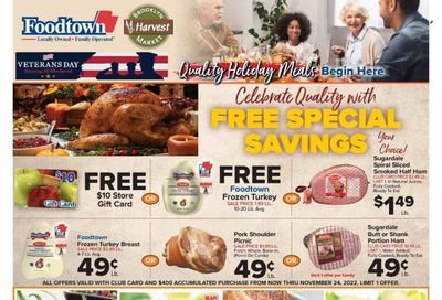 Foodtown (NJ, NY, PA) Weekly Ad Flyer Specials November 11 to November 17, 2022