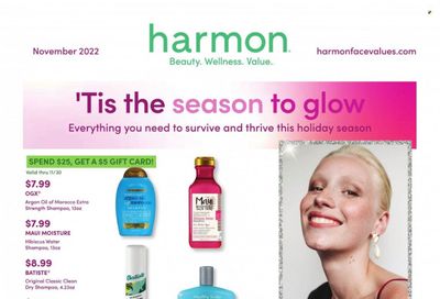 Harmon Face Values (CA, FL, NJ, NV, NY) Weekly Ad Flyer Specials November 1 to November 30, 2022