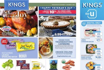 Kings Food Markets (CT, NJ, NY) Weekly Ad Flyer Specials November 11 to November 17, 2022