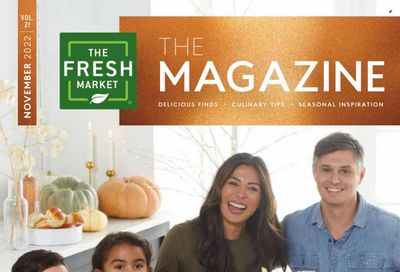 The Fresh Market Weekly Ad Flyer Specials November 2 to November 29, 2022