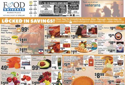 Food Universe (NY) Weekly Ad Flyer Specials November 11 to November 17, 2022