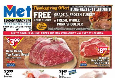 Met Foodmarkets Weekly Ad Flyer Specials November 13 to November 19, 2022