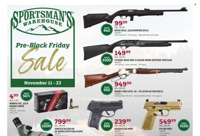 Sportsman's Warehouse Weekly Ad Flyer Specials November 11 to November 23, 2022