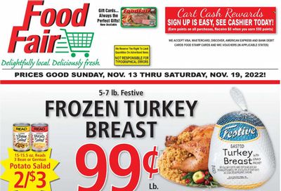 Food Fair Market (KY, OH, WV) Weekly Ad Flyer Specials November 13 to November 19, 2022