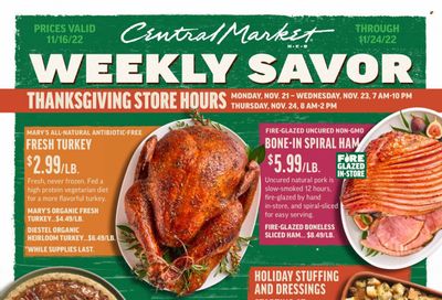 Central Market (TX) Weekly Ad Flyer Specials November 16 to November 24, 2022