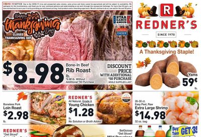 Redner's Markets (DE, MD, PA) Weekly Ad Flyer Specials November 17 to November 23, 2022