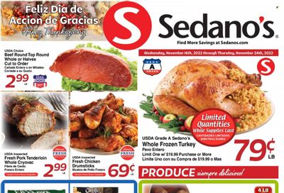 Sedano's (FL) Weekly Ad Flyer Specials November 16 to November 24, 2022