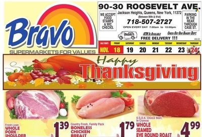 Bravo Supermarkets (CT, FL, MA, NJ, NY, PA) Weekly Ad Flyer Specials November 18 to November 24, 2022