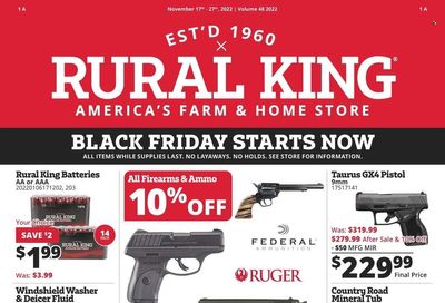 Rural King Weekly Ad Flyer Specials November 17 to November 27, 2022