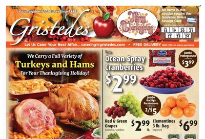 Gristedes (NY) Weekly Ad Flyer Specials November 18 to November 24, 2022