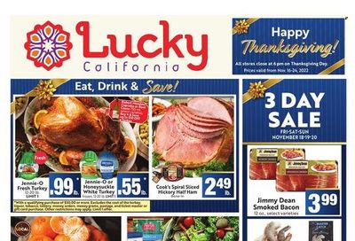 Lucky California Weekly Ad Flyer Specials November 16 to November 24, 2022