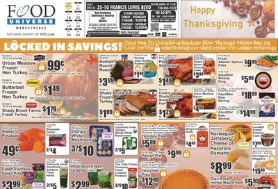 Food Universe (NY) Weekly Ad Flyer Specials November 18 to November 24, 2022