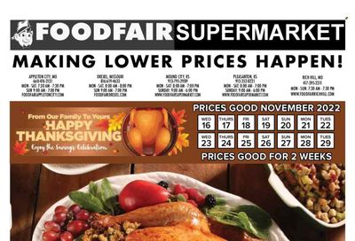 Food Fair Supermarket (CA, KS, MO) Weekly Ad Flyer Specials November 16 to November 29, 2022